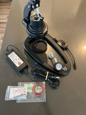 Flair 58 Manual Lever Espresso Machine, Pressure Gauge, Drip Tray, Black